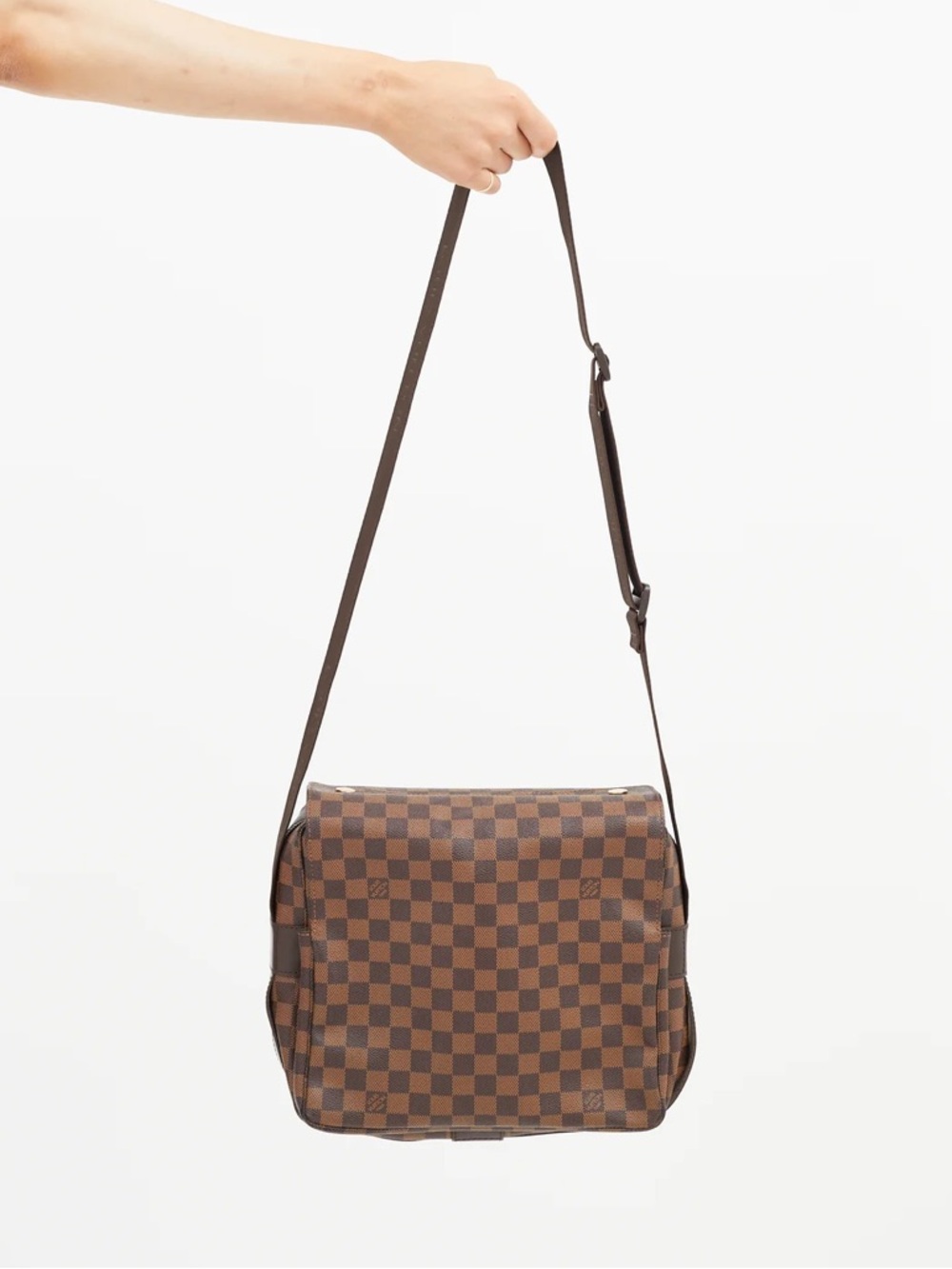 Pre -love Authentic Louis Vuitton Damier Ebene Naviglio Crossbody Bag